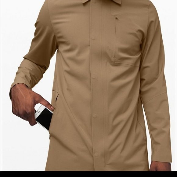 Lululemon Drivers Coat Jacket Tan Brown - Picture 5 of 7